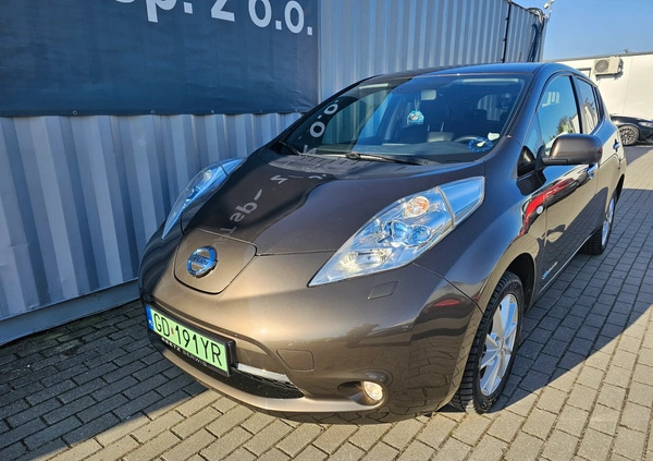 Nissan Leaf cena 49077 przebieg: 115799, rok produkcji 2016 z Margonin małe 497